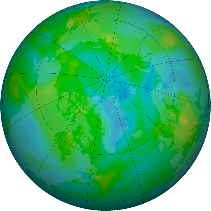Arctic ozone map for 15 September 1998